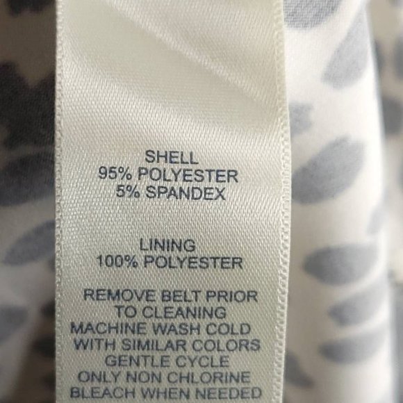 Harper Rose Womens Fit & Flare Dress Ivory Midi Cheetah Print Zip Stretch 14 New - Picture 8 of 8